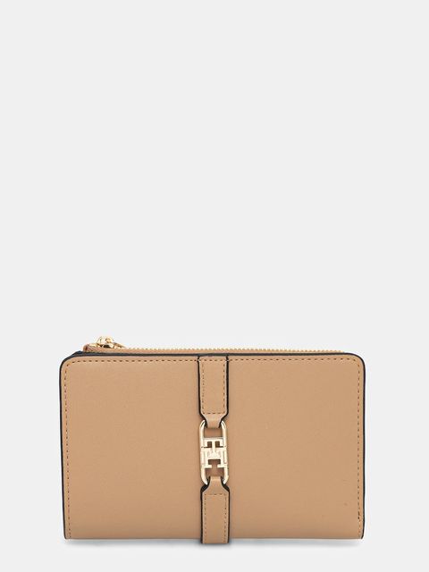 Tommy Hilfiger portfel damski kolor beżowy AW0AW17752 - zdjęcie produktu nr 1
