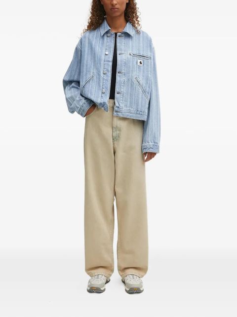 Carhartt WIP stripe-pattern button-fastening jacket - Blue - zdjęcie produktu nr 2