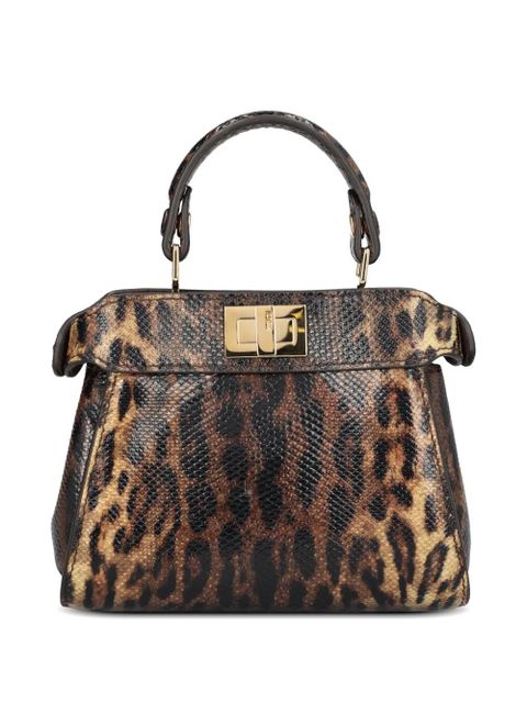 FENDI nano Peekaboo tote bag - Brown - zdjęcie produktu nr 2