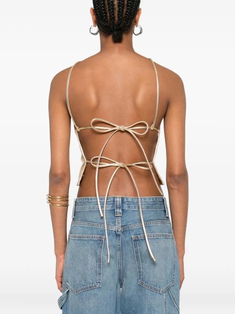 Cult Gaia Juhi top - Gold