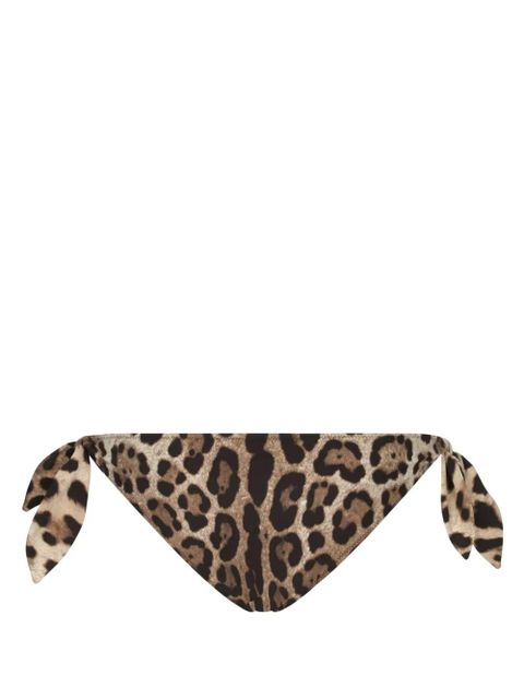 Dolce & Gabbana leopard-print bikini bottom - Brown - zdjęcie produktu nr 2