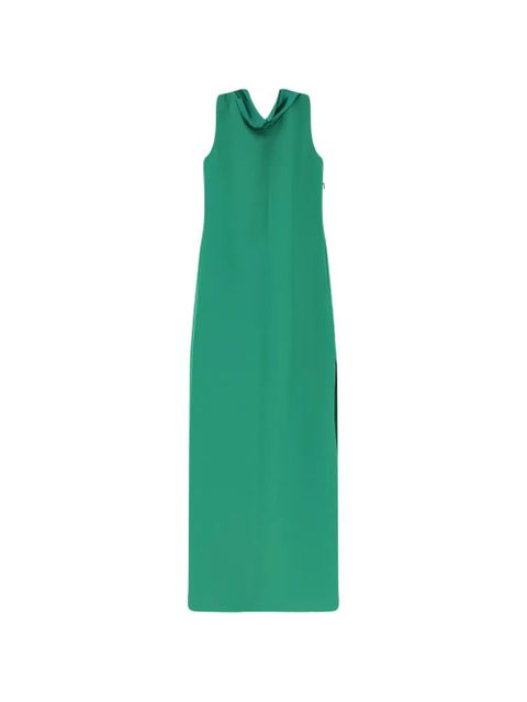 Max Mara plunging back side-slit dress - Green - zdjęcie produktu nr 1