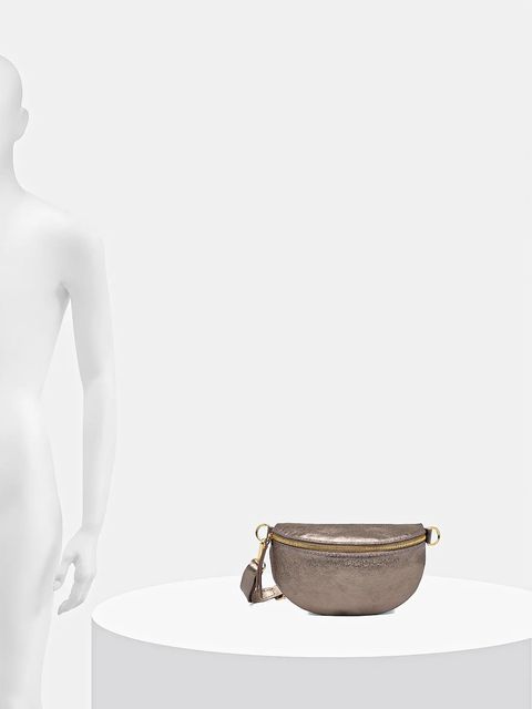 Answear Lab nerka skórzana kolor pomarańczowy