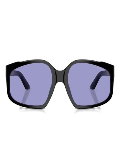 Miu Miu Eyewear oversized-frame sunglasses - Black - zdjęcie produktu nr 1