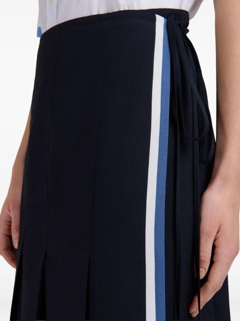 Marni pleated midi skirt - Blue