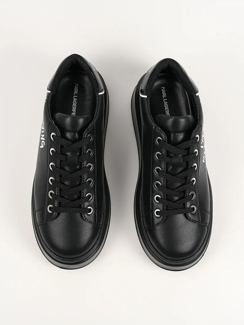 Karl Lagerfeld sneakersy skórzane ANAKAPRI damskie kolor czarny KL63512