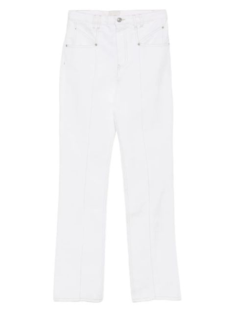 ISABEL MARANT cotton straight jeans - White - zdjęcie produktu nr 1