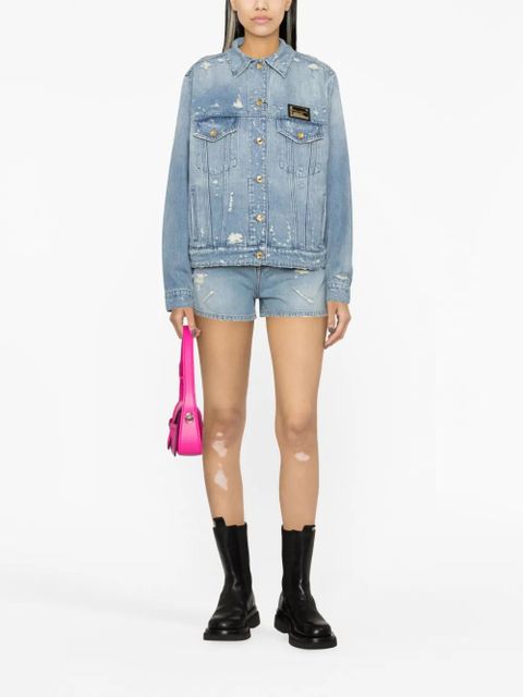 Dolce & Gabbana high-waisted denim shorts - Blue