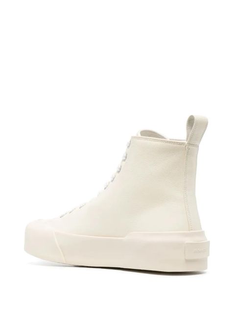 Jil Sander monochrome high-top sneakers - Neutrals