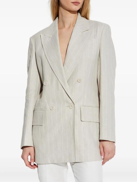 Max Mara Gerla pinstripe double-breasted blazer - Neutrals