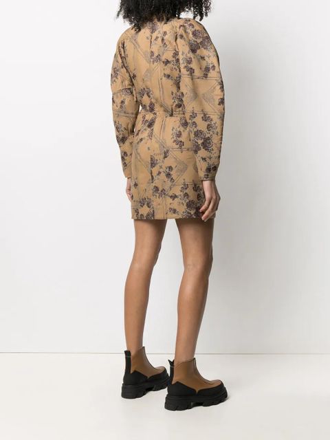 GANNI floral jacquard dress - Neutrals - zdjęcie produktu nr 2