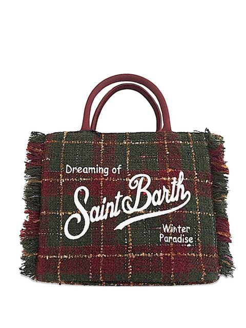 MC2 Saint Barth fringed-detail tote bag - Green - zdjęcie produktu nr 1