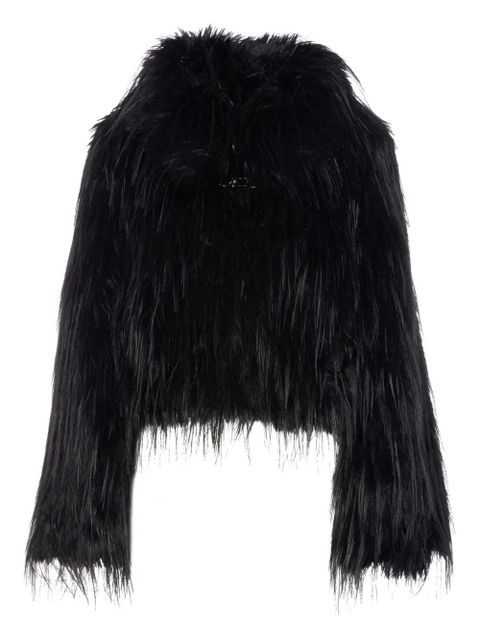 PINKO high-neck faux-fur jacket - Blue - zdjęcie produktu nr 1