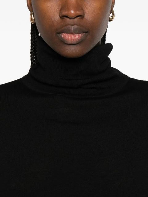 TOTEME roll-neck sweater - Black