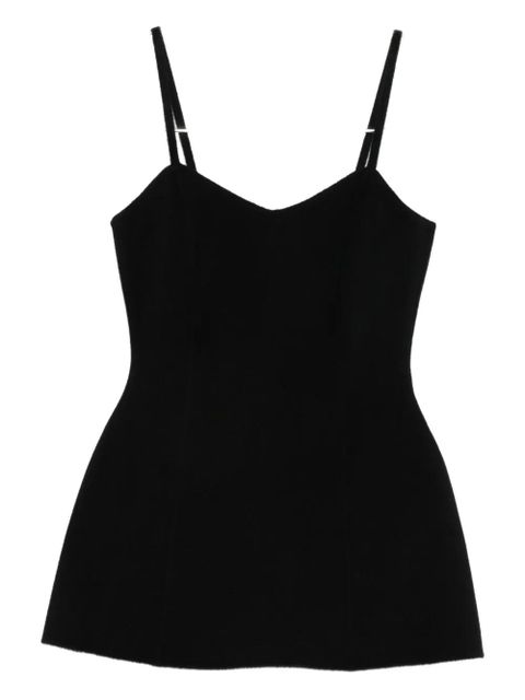 Róhe double-face bustier top - Black