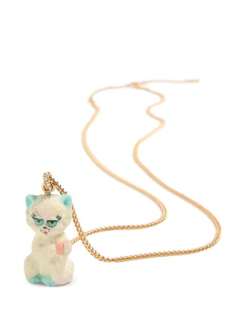Valentino Garavani Le Chat De La Maison necklace in nylon and metal - Gold