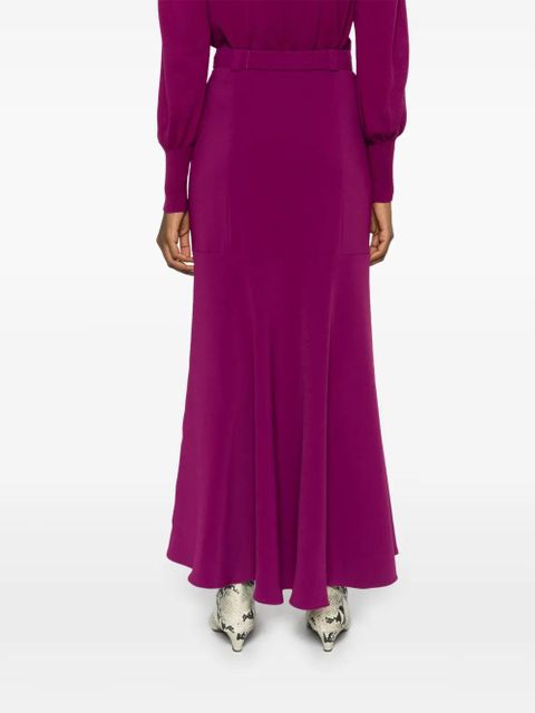 TWINSET belted maxi skirt - Pink