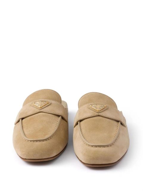 Prada suede mules - Neutrals