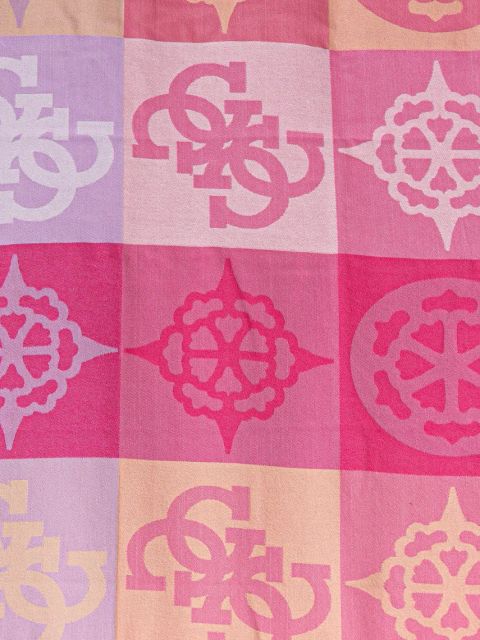 Guess chusta damska kolor różowy wzorzysta AW5248 POL03