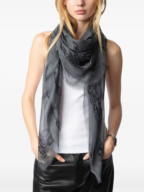 Zadig&Voltaire Kerry scarf - Grey