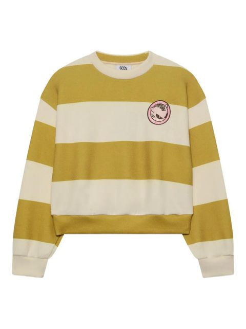 GCDS striped-pattern sweater - Yellow - zdjęcie produktu nr 1