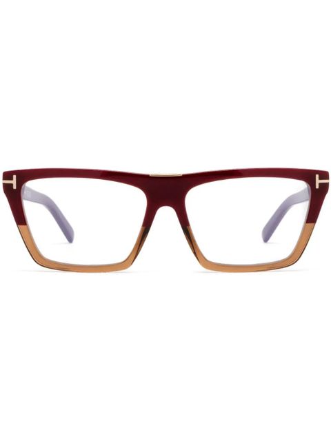 TOM FORD Eyewear square-frame glasses - Purple - zdjęcie produktu nr 1