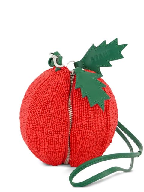 STAUD beaded sphere mini bag - Red - zdjęcie produktu nr 1