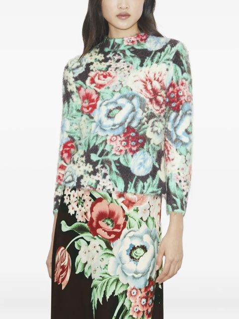 Tory Burch printed sweater - Black