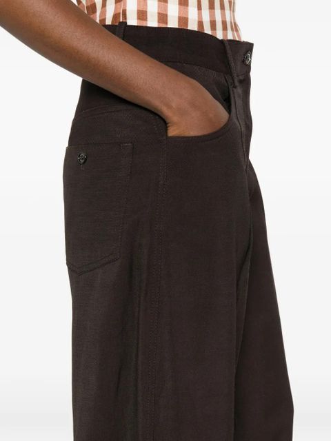 SANDRO high-waisted palazzo pants - Brown