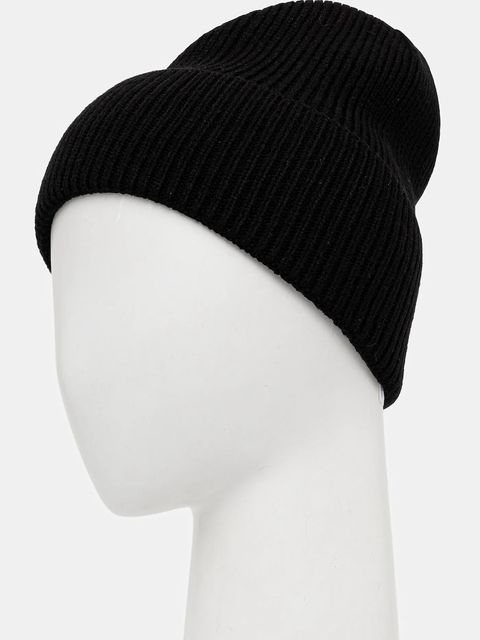 Guess czapka z dodatkiem wełny CRESIDIA kolor czarny AW5404 POL01