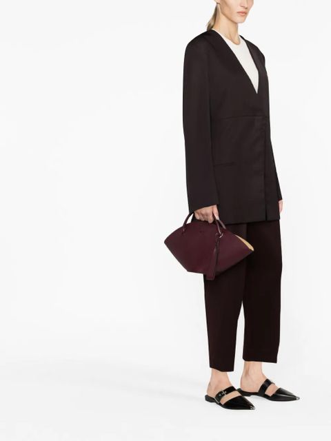 Jil Sander V-neck single-breasted jacket - Brown