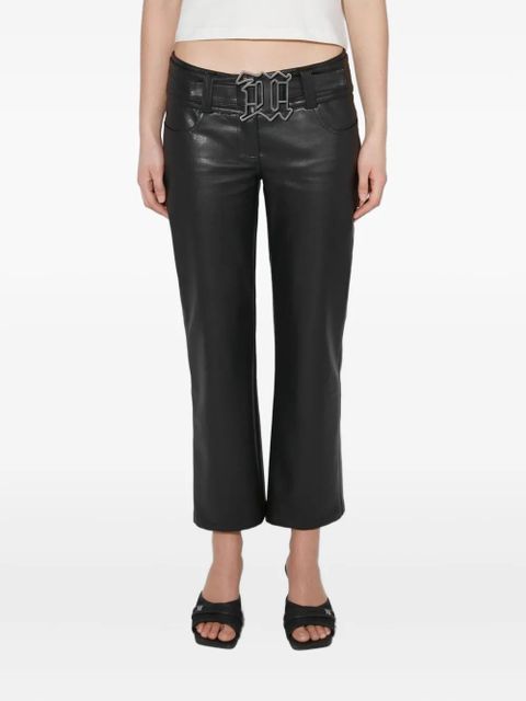 MISBHV logo-buckle trousers - Black - zdjęcie produktu nr 1
