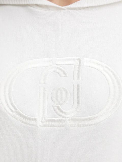 Liu Jo bluza damskie kolor beżowy z kapturem z aplikacją WF4175 MS49I