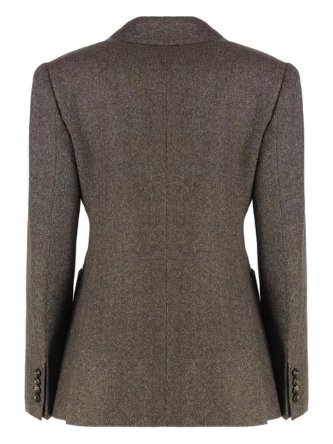 Max Mara single-breasted tweed jacket - Brown - zdjęcie produktu nr 2