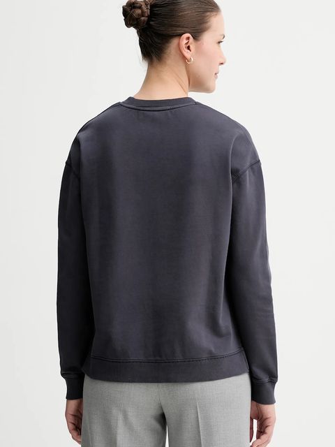 Marc O'Polo bluza bawełniana damska kolor granatowy gładka 5000007724