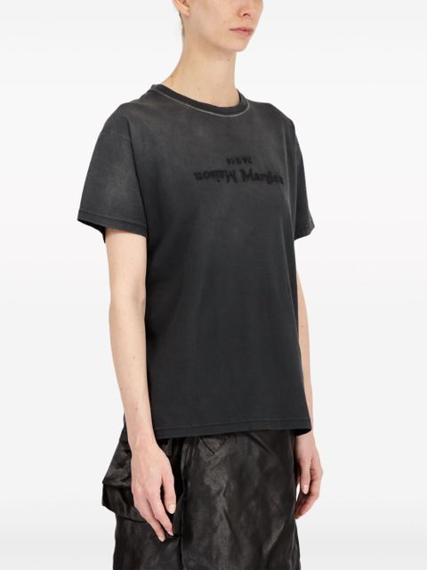 Maison Margiela Reverse logo-print cotton T-shirt - Black - zdjęcie produktu nr 2