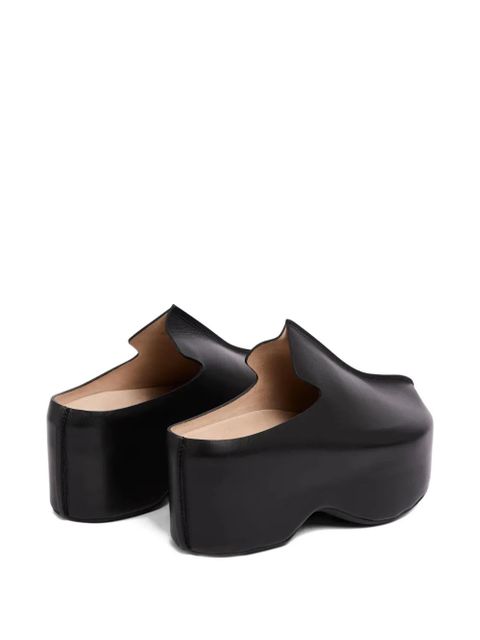 JW Anderson platform leather mules - Black
