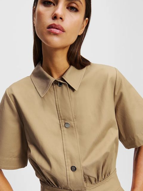 Karl Lagerfeld kombinezon kolor brązowy z kołnierzykiemm A2W13013 - zdjęcie produktu nr 2