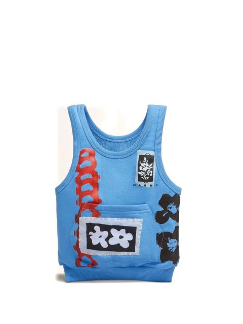 Marni graphic-print tote bag - 00B50 BLUE - zdjęcie produktu nr 1