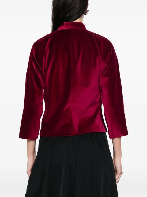 Comme Des Garçons stand collar blouse - Red