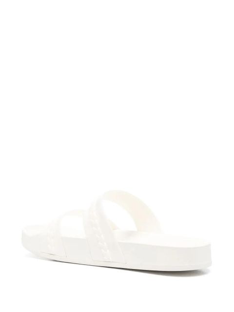 Ancient Greek Sandals Meli double-strap slides - White