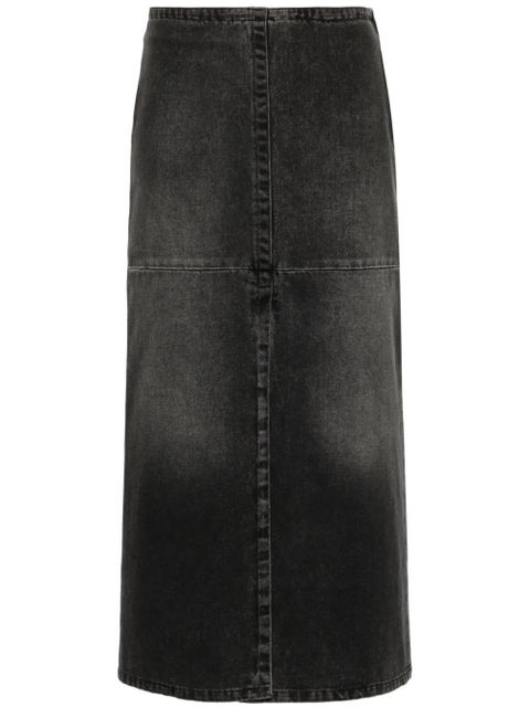 MM6 Maison Margiela denim midi skirt - Grey - zdjęcie produktu nr 1