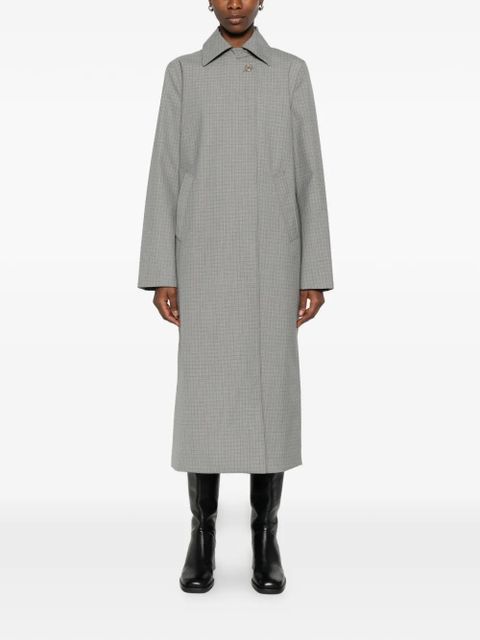 OUR LEGACY Capital single-breasted checked coat - Grey