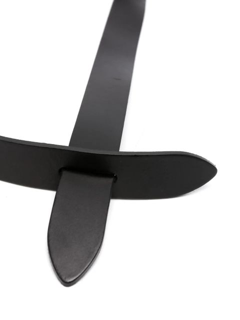 ISABEL MARANT Lecce leather belt - Black - zdjęcie produktu nr 2