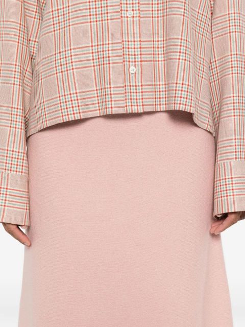 Jil Sander wool A-line skirt - Pink