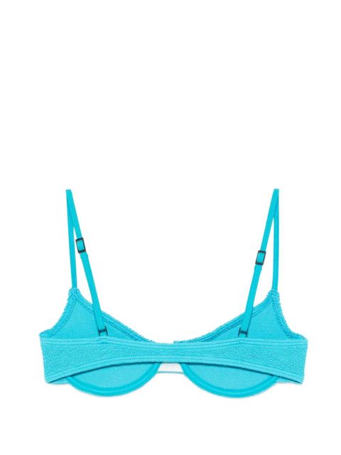 Bond-eye Gracie textured bikini top - Blue - zdjęcie produktu nr 2