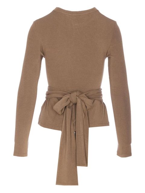 Eleh bow-back T-shirt - Brown - zdjęcie produktu nr 2