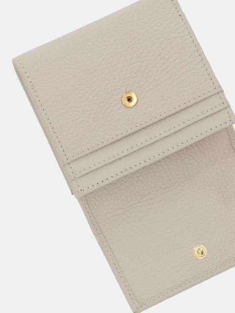 Liviana Conti portfel skórzany damski kolor beżowy A5WB53