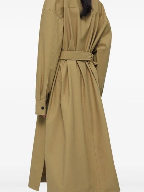 Jil Sander classic-collar cotton dress - Brown