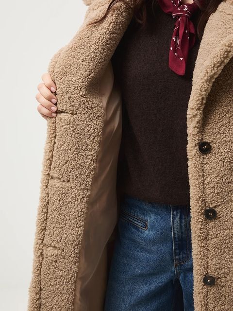 Medicine płaszcz damski kolor brązowy